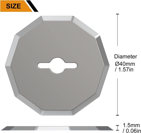 VLOXO WA2300 Blades Replacement Rotary Blades Compatible with VLOXO AT001 Cordless Electric Scissors Electric Cutter Blades(1-1/2")...