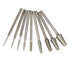 ?????? ???? 10 Pcs Ball Nosed Cone Shape Diamond Burr, 3/32'' Shank Stone Carving Bits Rock Setting Burs for Rotary Tools...