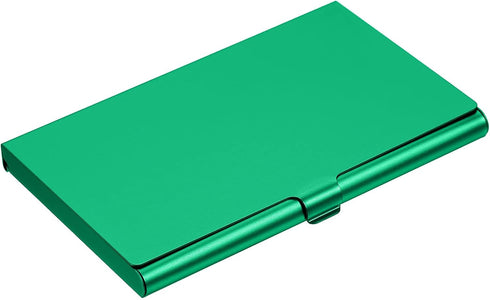 YOKIVE 1 Pcs Business Card Holder, Flip Cover Style | Keep Cards Neat, Great for Office, Home, Daily Use (Green, 3.66x2.36x0.32-Inch)...