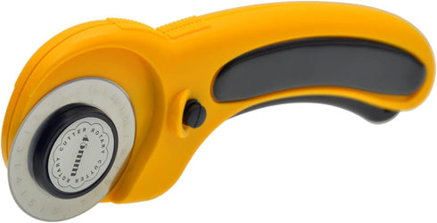 45mm Rotary Cutter, RosyMyth Fabric Cutter, for Paper, Leather Cutting, Quilting Sewing Scrapbooking, Seamstress, Tailors (Yellow)...
