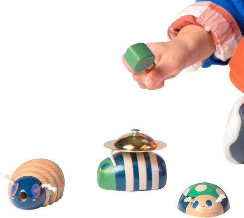 Manhattan Toy Folklore Bug Quartet 4-Piece Musical Wooden Toy Set for Toddlers...
