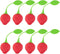 8PC Silicone Tea Strainers for Loose Tea, Cute Strawberry Shape Tea Infuser Set, Tea Ball Strainer Tea Filters for Loosing Leaf, Gripping Ice Cube...