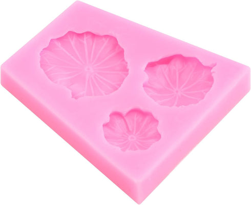 Lotus Leaf Fondant Mold Lotus Leaf Cake Decoration Silicone Molds For Cupcake Topper Chocolate Candy Gum Paste Polymer Clay...