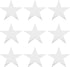 MECCANIXITY Star Cutouts Paper Five Star Confetti Cutouts for Birthday Party Classroom Wedding Bulletin Board Wall Decorations 5.9 Inches,(Silver)...