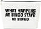 Funny Bingo Player Makeup Bag Gift for Her, What Happens at Bingo Stays at Bingo, Bingo Money Game or Casino Gambling Lover or Gambler Gift, PU Le...