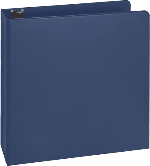 Business Source 16464 Round Ring Binder, w/ Pockets, 2-Inch , Dark Blue...
