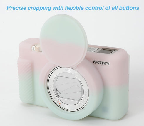 Pocoukate Camera Case for Sony ZV-1, ZV1 Camera Case Digital Camera Anti-Scratch Slim Fit Soft DSLR Camera Sleeve with Tempered Glass Protective S...