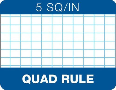 TOPS Lab Notebook, 10 x 7 3/8 Inches, Hard Marble Cover, Quadrille Ruled, 5 Squares per Inch, 60 Sheets, White, (35128)...