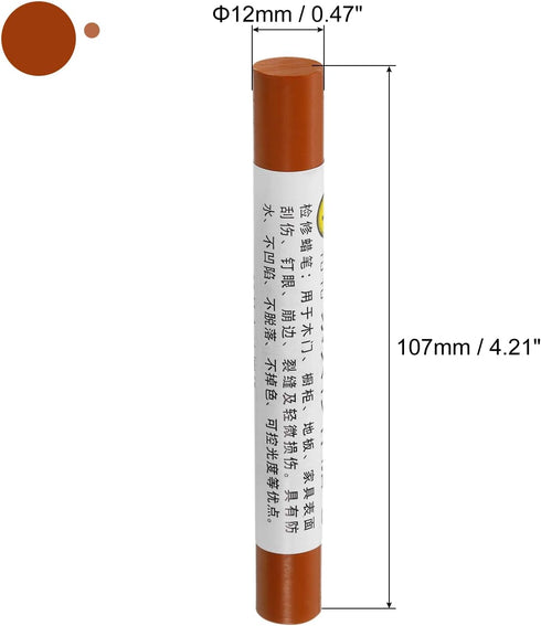 uxcell Furniture Repair Crayons, 5Pcs - Wood Wax Filler Stick, Furniture Markers Touch Up - for Scratches Holes Tables Desks Wooden Floors Cover U...