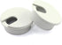 HJ Garden 2pcs 1-3/8 inch Desk Wire Cord Cable Grommets Hole Cover for Office PC Desk Cable Cord Organizer Plastic Cover White...