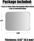 Replacement Metal Plates Set for Magnetic Car Mount, Wall, Phone Holder. 16 Large Silver Iron Discs Without Holes for Magnets. 3M Adhesive Thin St...