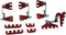 Moroso 72172 Wire Loom Kit in Red, Fits Small Block Chevy Engine...