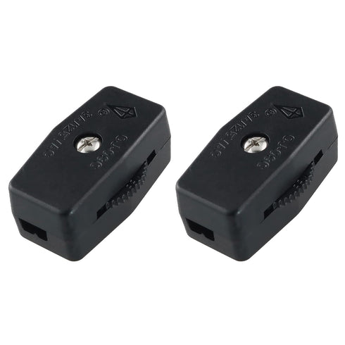 2PCS Inline Rotary Cord Switch Replacement Gear Rotary Switch Direct Plug-in Light Wire Switch for 18/2 SPT-2 Lamp Cord...
