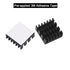 Raspberry Pi 4b Heatsink Kit Aluminum + Copper Pad Heat Sink Thermal Conductive Adhesive Tape for Cooling Cooler Raspberry Pi 4 Model B (8PCS)...
