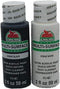 Apple Barrel Satin Acrylic Multi-Surface Paint Set - Black and White (2 Ounces Each)...