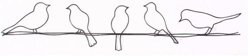 Graham & Brown 41-221 Bird on a Wire Metal Wall Art, Black, 5.00" x 23.00"...