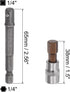 uxcell H8 Hexagon Bit Socket, 1/4" Square Drive CR-V Sockets, S2 Steel Bits 1.5" Length with Hex Shank Power Drill Adapter...