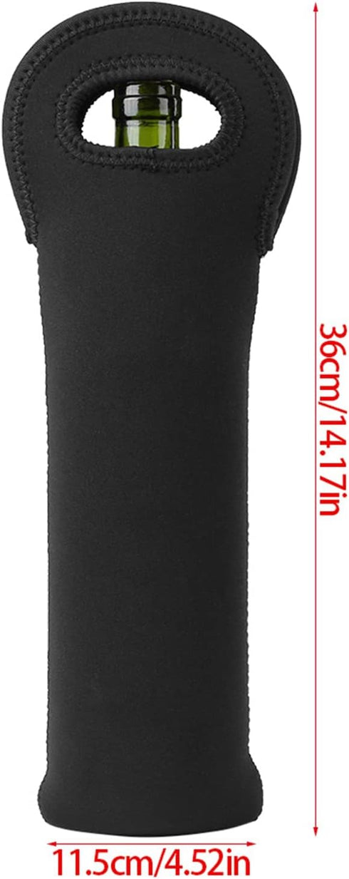 3pcs Wine Carrier Travel Bag, Thick Insulating Neoprene Wine Tote Travel or Gift Bag Waterproof Dustproof Champagne Bottle Bag...
