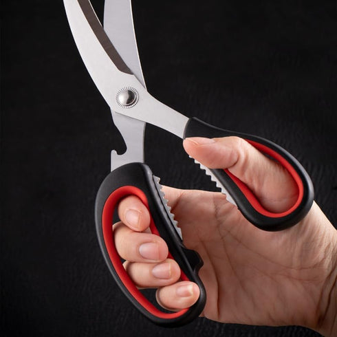Kitchen Scissor Heavy Duty Poultry Shear All Purpose BBQ Meat Steak Food Cooking Cutting Stainless Steel Ultra Sharp with Toothing Blade...