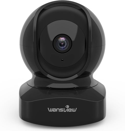 Wansview Security Camera Indoor, 360 Degree WiFi Home Security Cameras for Pet/Dog/Nanny, 2 Way Audio Night Vision, Works with Alexa, with TF Card...