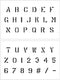 3/4 inch Military Letter and Number Stencil Set | 10 mil | Paint Stencils for Labels and Wall Signs...