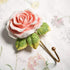 OPENDGO 3PCS Rose Resin Wall Hooks Wall Mounted Creative Flower Iron Hook for Hanging Coat/Hat/Key/Towel/Handbag Hooks/Hangers Room Wall Decor...