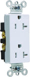 Legrand Pass & Seymour TR26362W 20 Amp Tamper-Resistant Heavy-Duty Decorator Duplex Receptacle Outlet, Back and Side Wire, White (1 Count)...