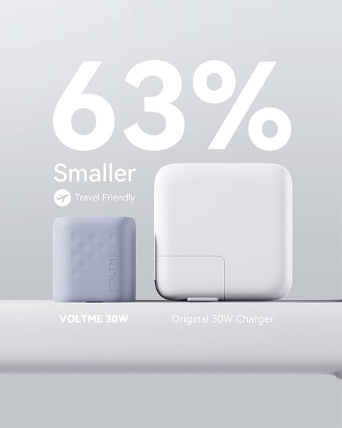 VOLTME Wall Charger Block 30W, Mini Type C Fast Charger, PPS PD 3.0 Power Adapter (GaN III Tech) for iPhone, Mini Pro Max, Samsung, MacBook Air, i...