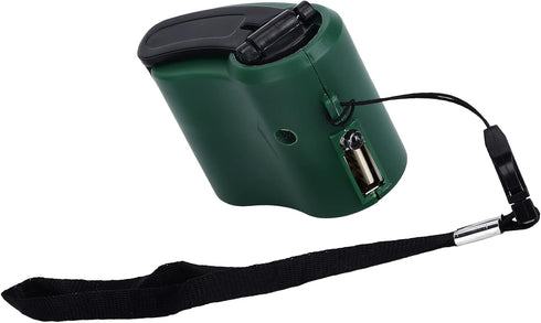 USB Hand Crank Phone Charger, USB Manual Generato Portable Cell Phone Charger LED Light Mobile Phone Emergency Charger 5V Output for Hiking for Ou...