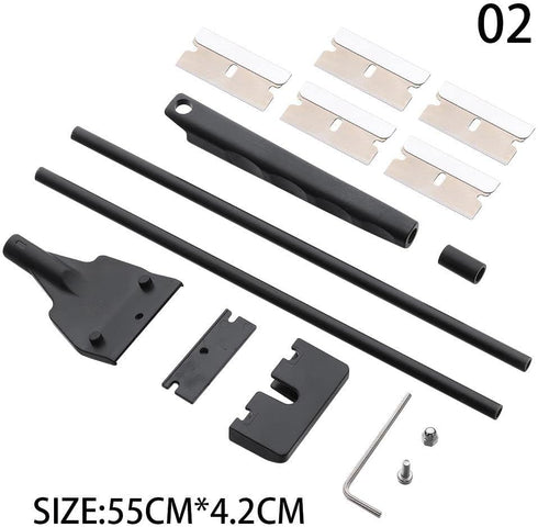 21.65 in Aquarium Algae Scraper Cleaner Tool Kit with 5 Stainless Steel Blades, Fish Tank Floating Stainless Steel Window Cleaning Scraper...