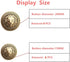 14 Pieces Lion Gold Metal Blazer Button Set 15MM 20MM for Blazers, Suits, Sport Coats, Uniform, Jackets (MBM23)...