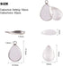 PH PandaHall 100pcs Bezel Pendant Blanks- 50pcs Drop Pendant Trays Photo Charms Cabochons Blanks with 50pcs Glass Cabochons Clear Dome for Wedding...