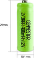 Ni-MH Rechargeable 2/3AAA 1.2v 400mAh Batteries, Rechargeable 2/3 AAA Battery with Button Top for Mason Jar Light (Not Standard AAA Batteries), 12...