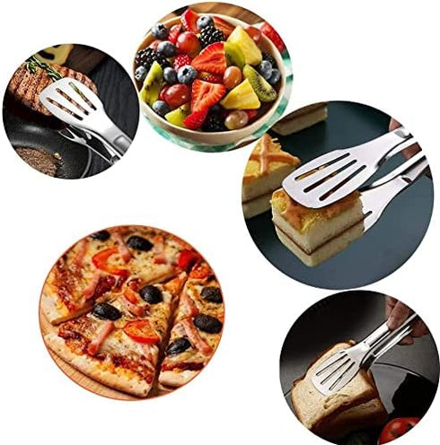 Serving Tongs Kitchen Tongs,Buffet Tongs, Stainless Steel Food Tong Serving Tong,small tongs 6 Pack (7 Inch)...