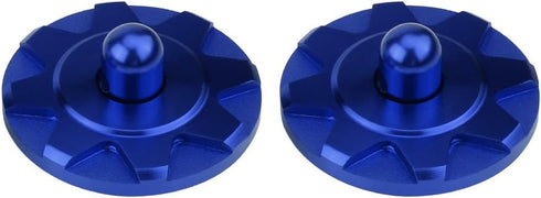 Acouto Hood Pins Kit CNC Aluminum Alloy Car Racing Hood Pin Lock Appearance Kit Universal Hood Pin Plate Kit(Blue)...