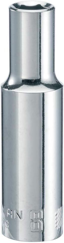 CRAFTSMAN Deep Socket, Metric, 3/8-Inch Drive, 8mm, 6-Point (CMMT99143)...