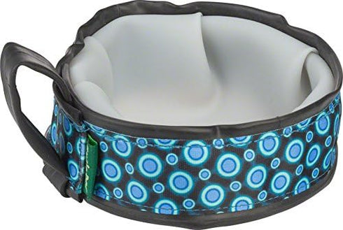 Trail Buddy Pet Bowl: 22oz, Blue Space Dots...