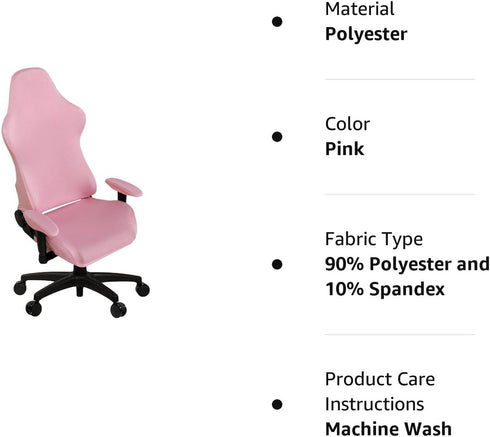 SARAFLORA Gaming Chair Covers Stretch Washable Computer Chair Slipcovers for Armchair, Swivel Chair, Gaming Chair,Computer boss Chair (Pink, X-Lar...