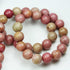 Real Crystals for Jewelry Making Energy Healing Crystals Jewelry Chakra Crystal Jewerly Beading supplies Rhodonite 15.5inch about 46-48 Beads...