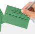 LUXPaper 4Bar A1 Invitation Envelopes | Peel & Press | 3 5/8" x 5 1/8" | Holiday Green | 80lb. Text | 50 Qty...