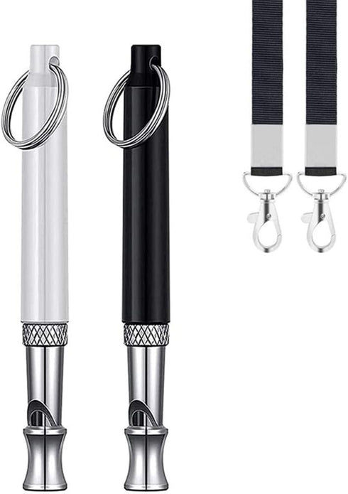 2 Pcs Dog Whistles with Lanyards High Pitch Frequency Silent Whistle Professional Recall Dog Training Whistles for Dog Training and to Recall Your...