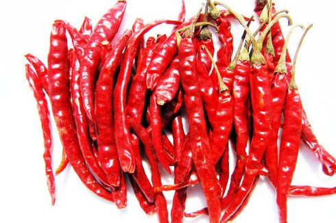 Thai Whole Dried Chile Peppers Very Hot 100g. (Seed Jinda)...