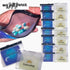 Day and Night Pill Organizer 14 Mini Pill Bags Color Coded, Pre-Labeled Days of The Week, Travel AM PM Pill Organizer 7 Day 2 Times A Day Small Me...