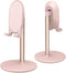 Bright Stone Phone Stand for Desk, Adjustable Cell Phone Holder for Desk, Compatible with 4"-12.9" Phones/Tablet/iPhone/iPad/Switch (Pink)...
