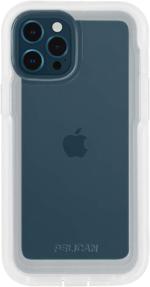 Pelican - MARINE ACTIVE Series - Case for iPhone 12 Pro Max (5G) - 18 ft Drop Protection - Lanyard Strap - 6.7 Inch - Clear...