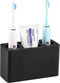Luxspire Toothbrush Holder, 3 Slots Electric Toothbrush and Toothpaste Holder, Resin Bathroom Countertop Storage Bathroom Accessories Toothbrush S...