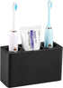 Luxspire Toothbrush Holder, 3 Slots Electric Toothbrush and Toothpaste Holder, Resin Bathroom Countertop Storage Bathroom Accessories Toothbrush S...