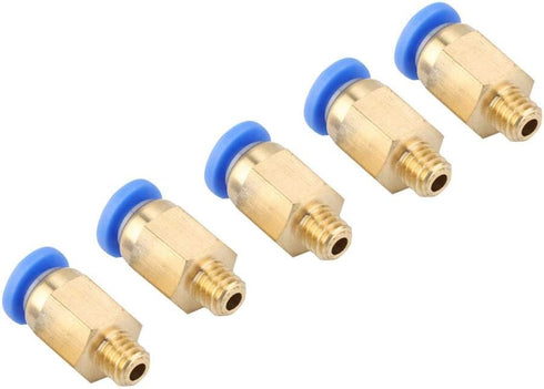 5PCS 3D Printer Accessories PC4-M6 Pneumatic Connector, Straight-through Pneumatic Joint Outer Diameter 4MM Pneumatic Joint Nylon Tube 3D Printer ...