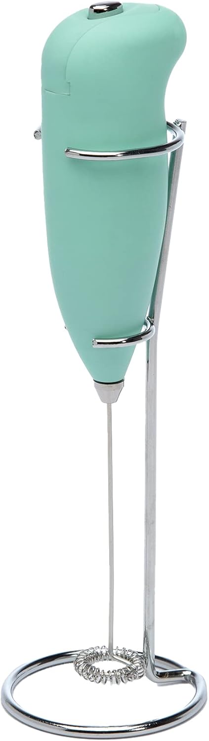 Primula Milk Frother With Stand, Handheld Whisk, Drink Foamer, Mini Blender Mixer For Coffee, Frappe, Bulletproof, Matcha, Espresso. Battery Opera...