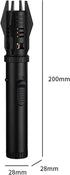 Torch Lighter, Bright Fire Lighter with Safety Lock and Adjustable Red/Blue Flame, Refillable Butane Gas Windproof Jet Flame Cool Lighters, for Ca...